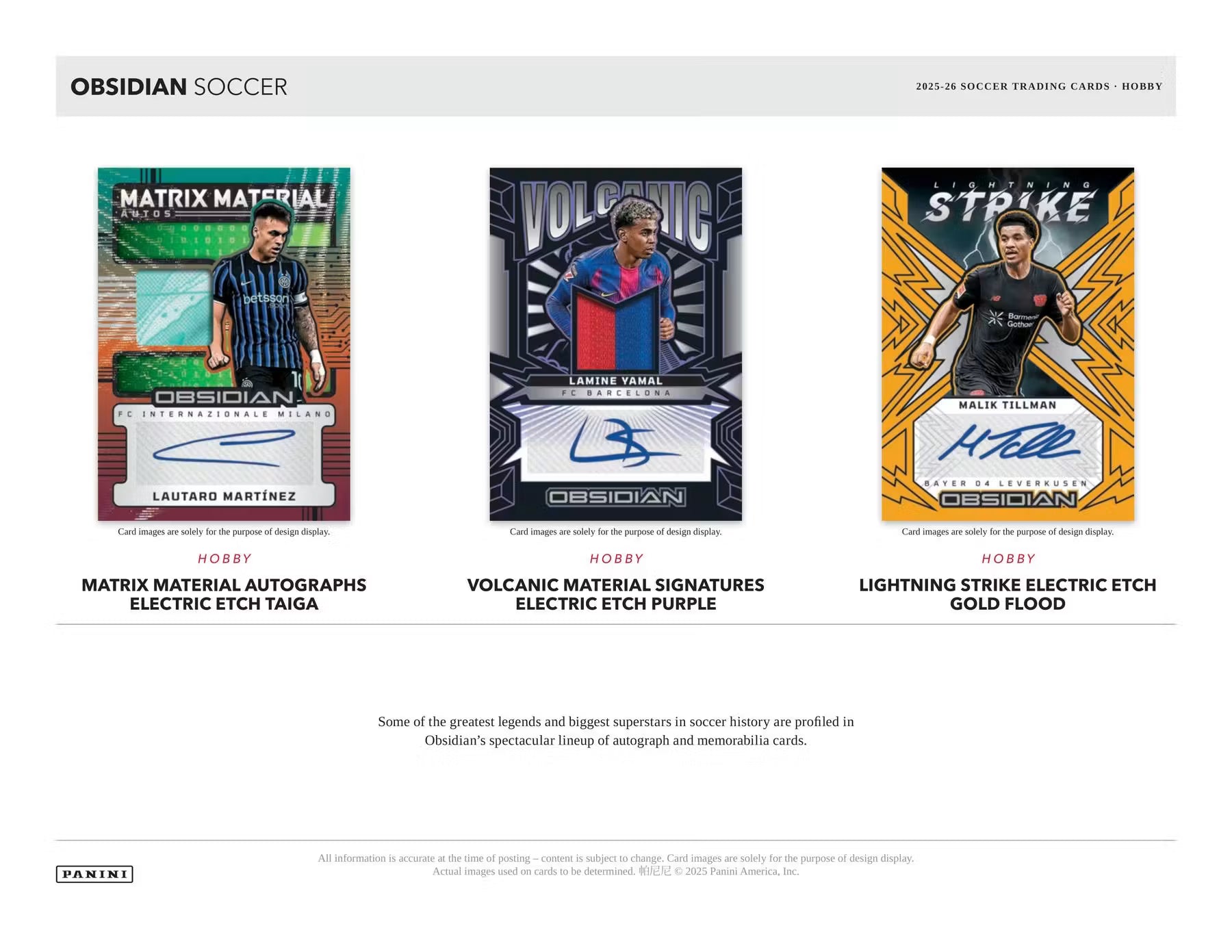 2025/26 Panini Obsidian Soccer Hobby Box