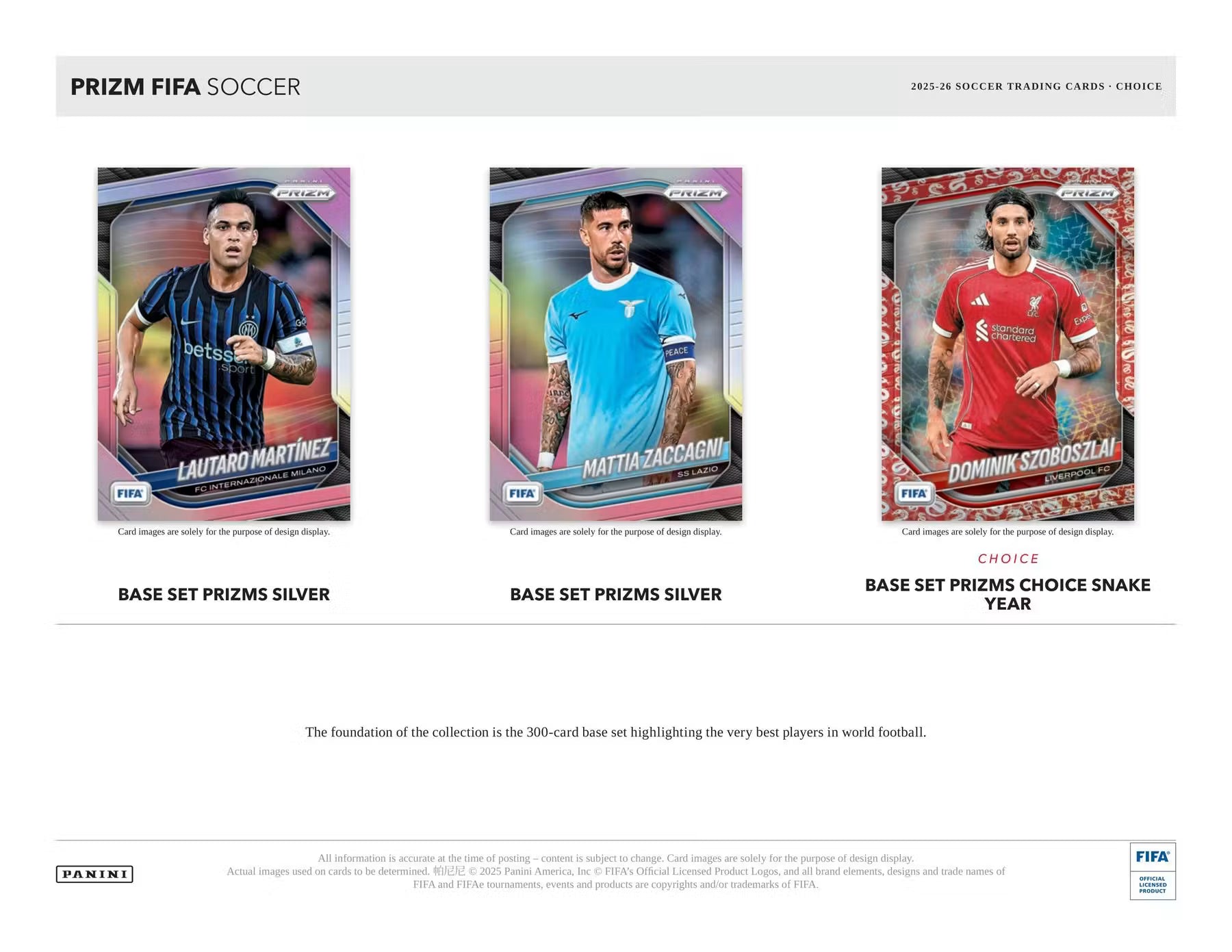 2025/26 Panini Prizm FIFA Soccer Choice Box