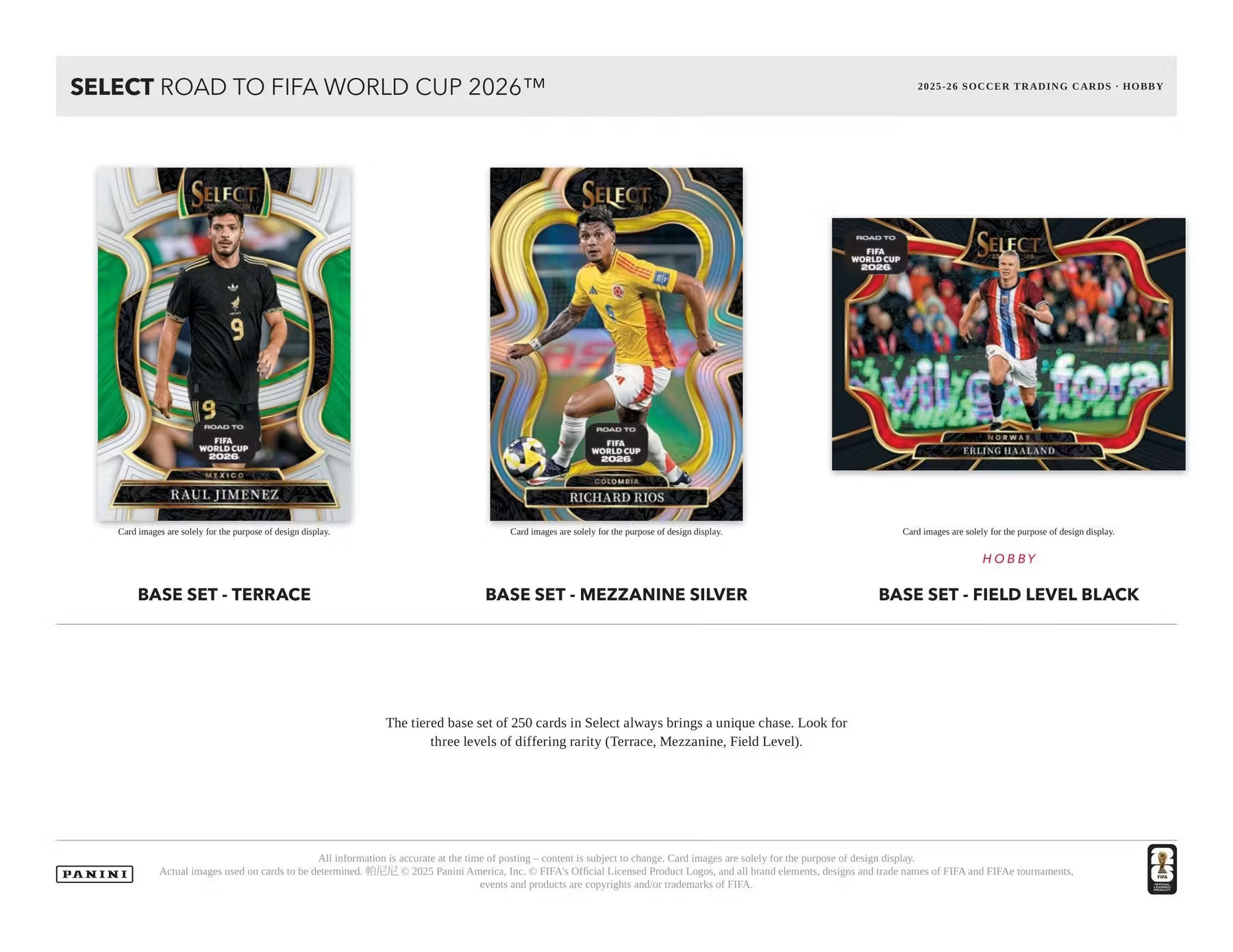 2025/26 Panini Select Road to FIFA World Cup Soccer Hobby Box