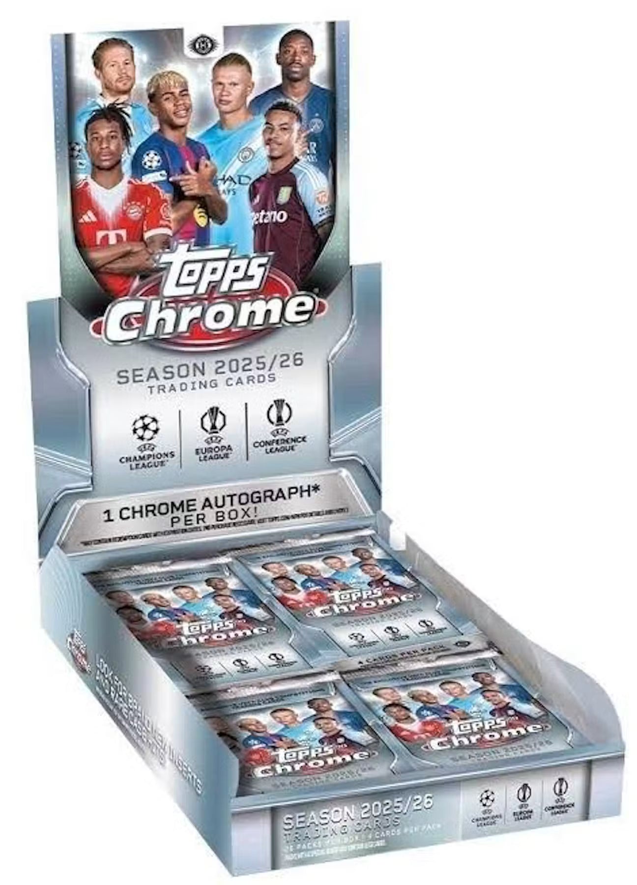 2025/26 Topps Chrome UEFA Club Competitions Fanatics Fest NYC Soccer Hobby Box