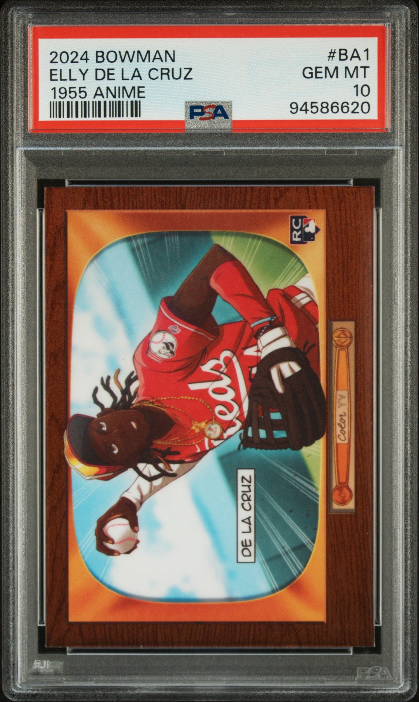 2024 BOWMAN ELLY DE LA CRUZ 1955 ANIME PSA 10